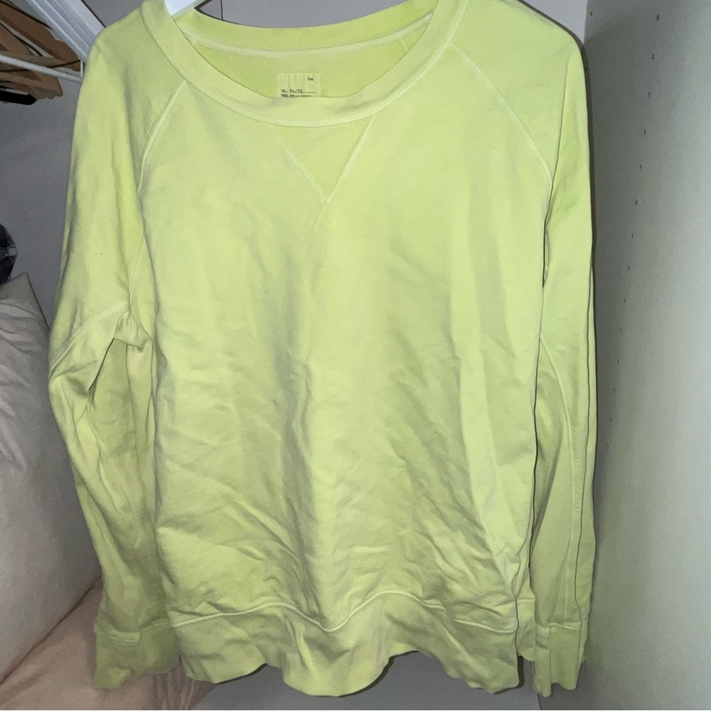 GAP Neon Yellow Sweatshirt - Picture 2 of 4